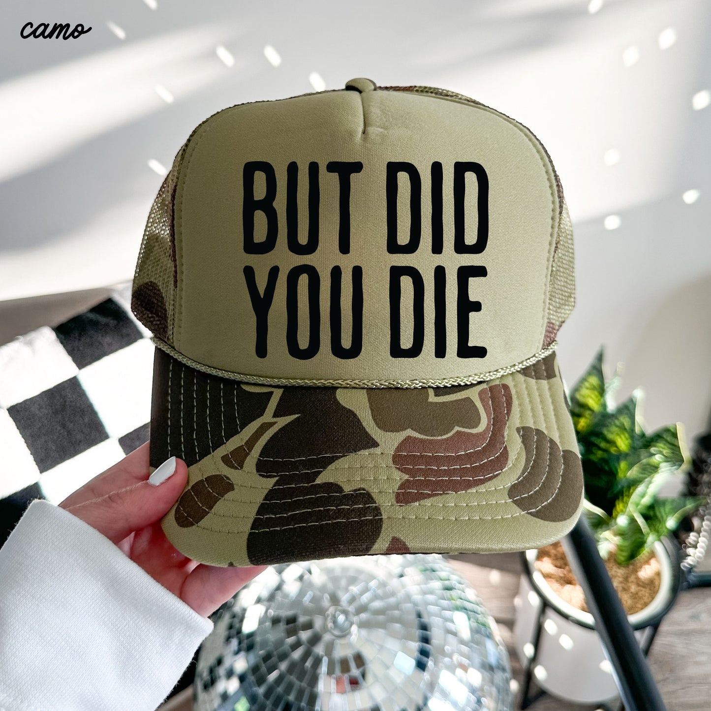 But Did You Die Block Trucker Hat *9 Colors
