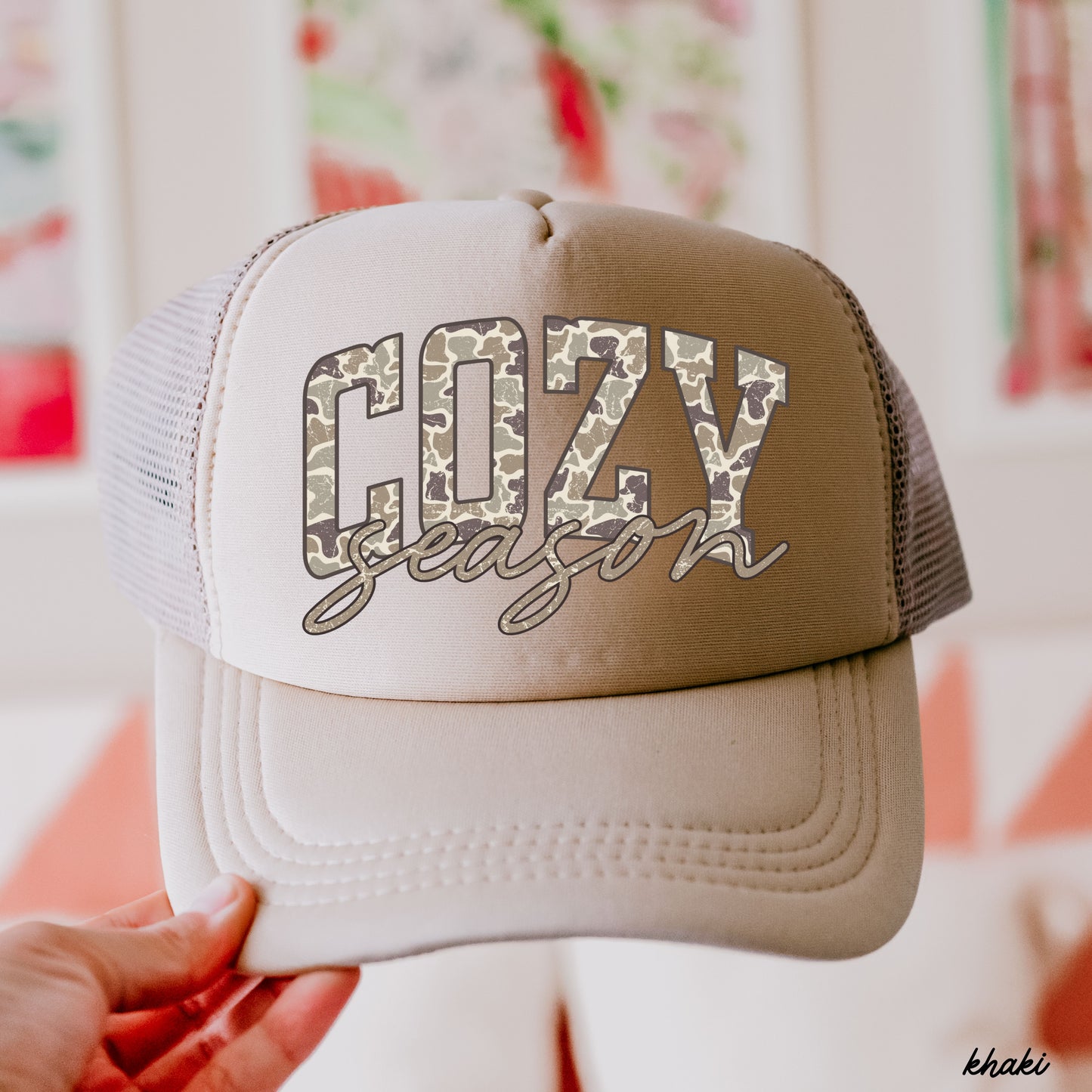 Camo Cozy Season Trucker Hat *8 COLORS