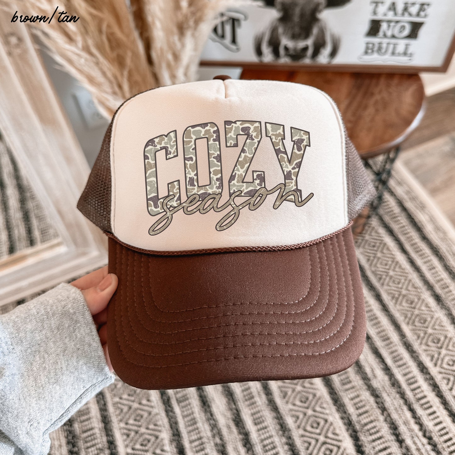 Camo Cozy Season Trucker Hat *8 COLORS