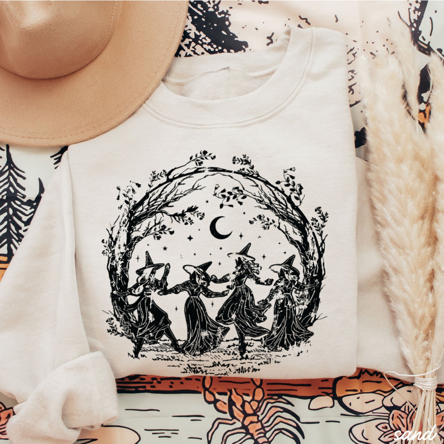 Dancing Witches Sweatshirt *5 Colors (S-3X)