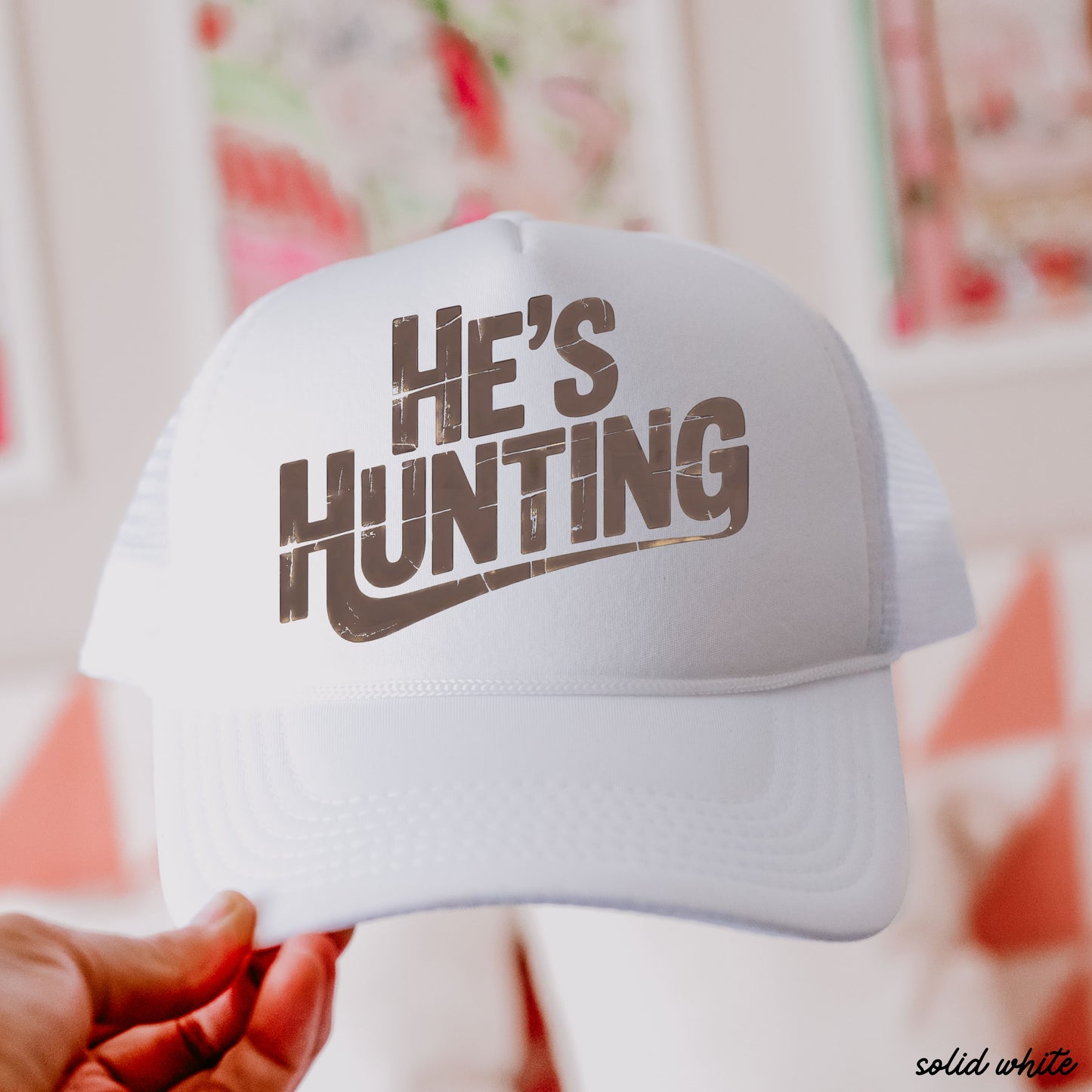 He's Hunting Trucker Hat *9 Colors