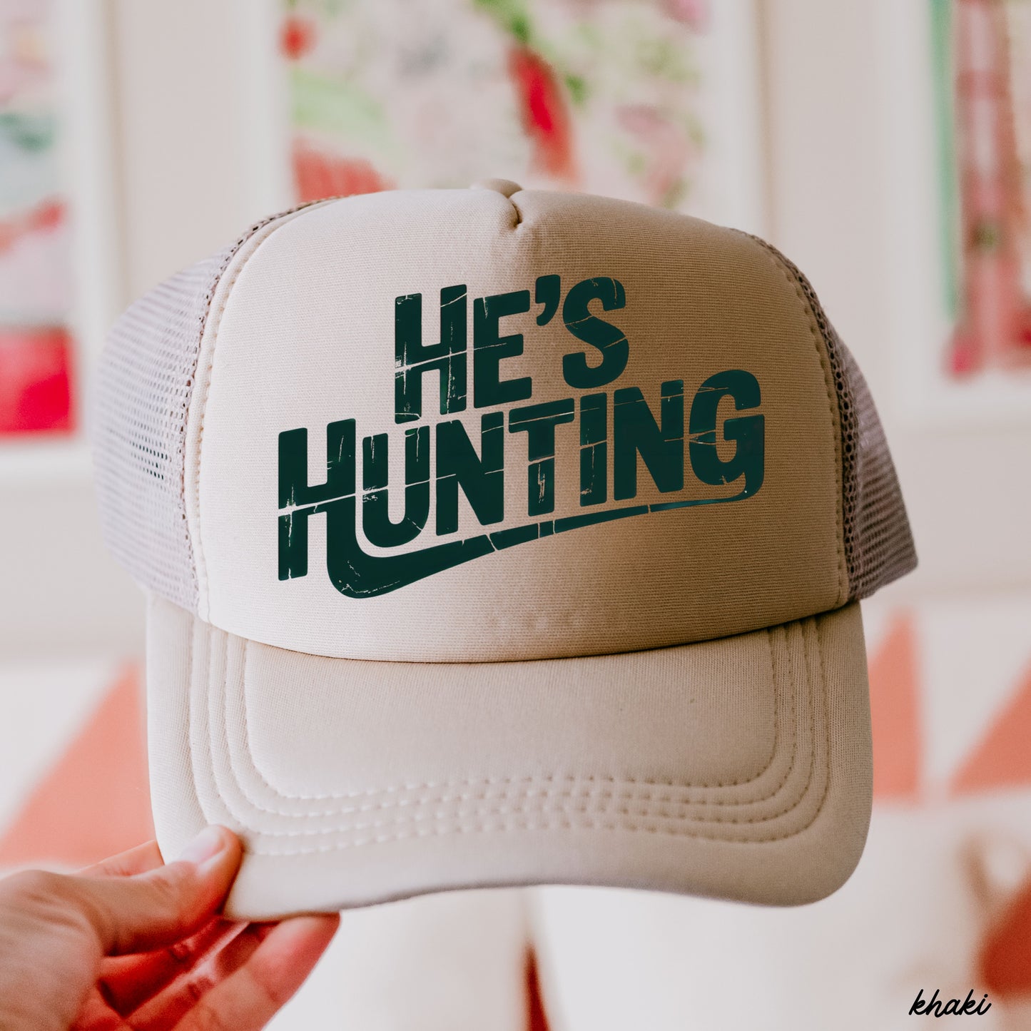 He's Hunting Trucker Hat *9 Colors