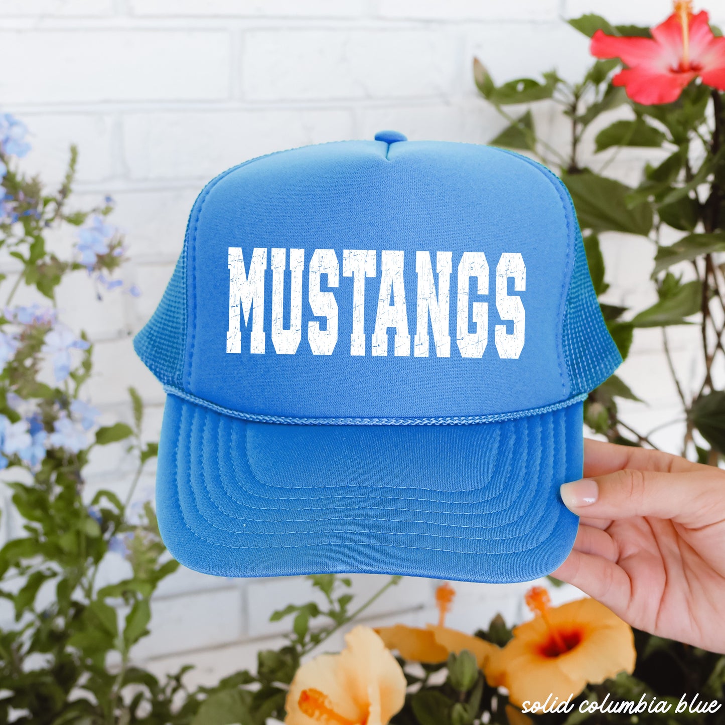 CUSTOM Mascot University Font Trucker Hat *13 Colors