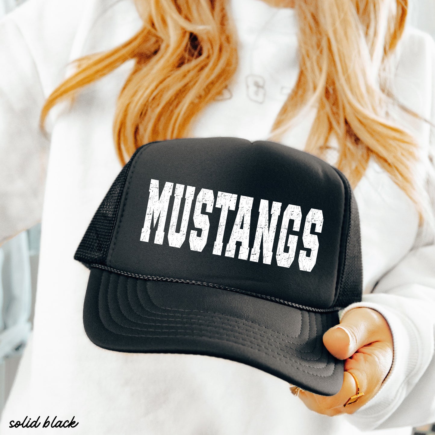 CUSTOM Mascot University Font Trucker Hat *13 Colors