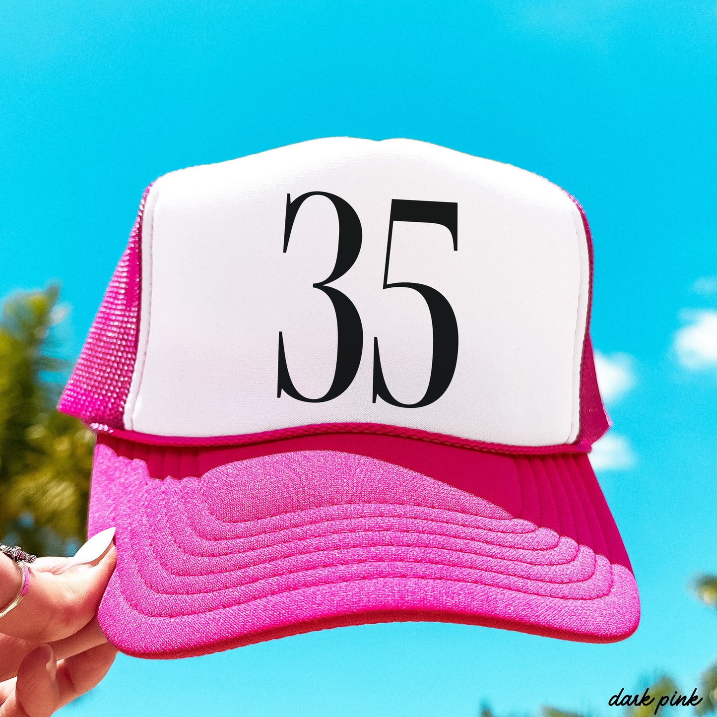 CUSTOM Sports Number Trucker Hat *13 Colors
