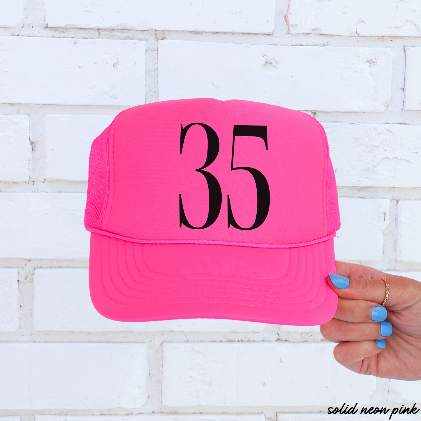 CUSTOM Sports Number Trucker Hat *13 Colors