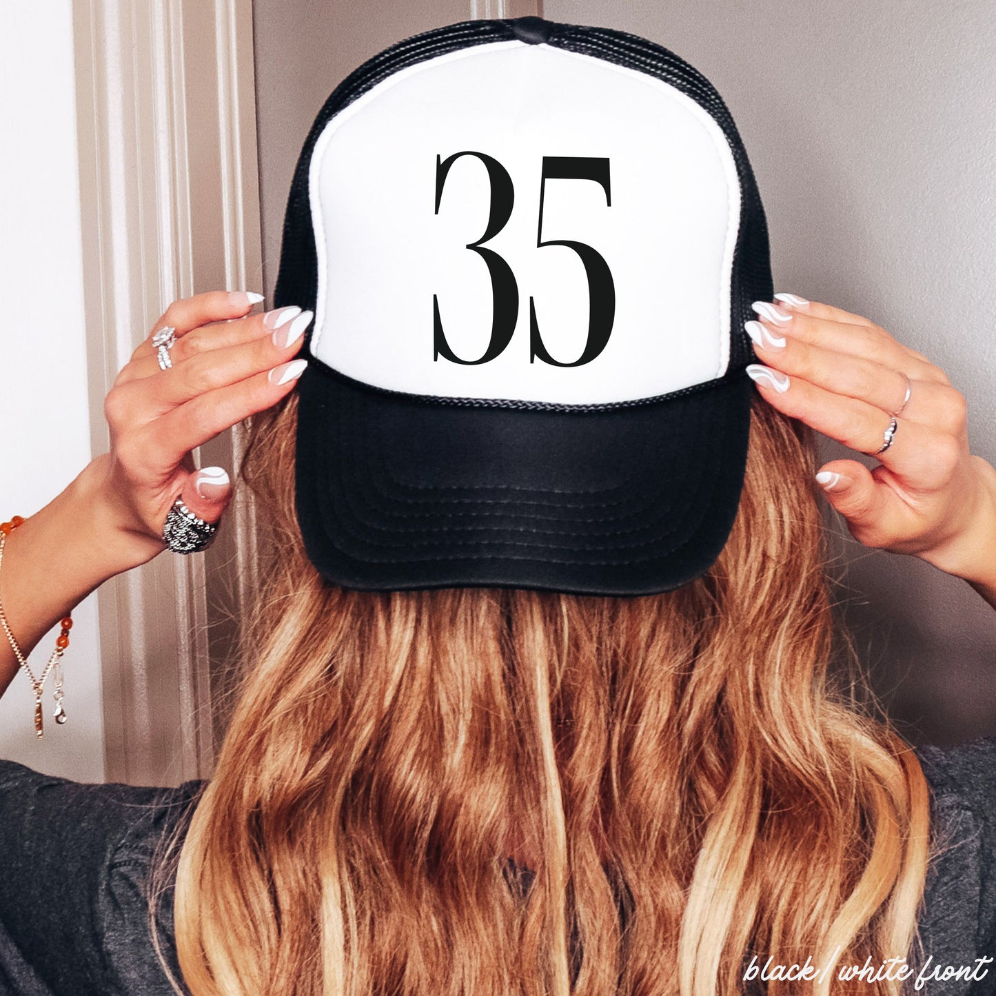 CUSTOM Sports Number Trucker Hat *13 Colors