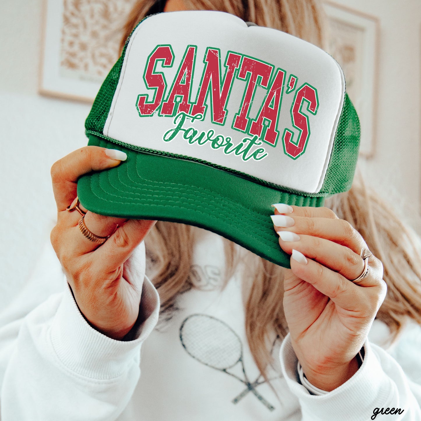 Santa's Favorite Trucker Hat *10 Colors