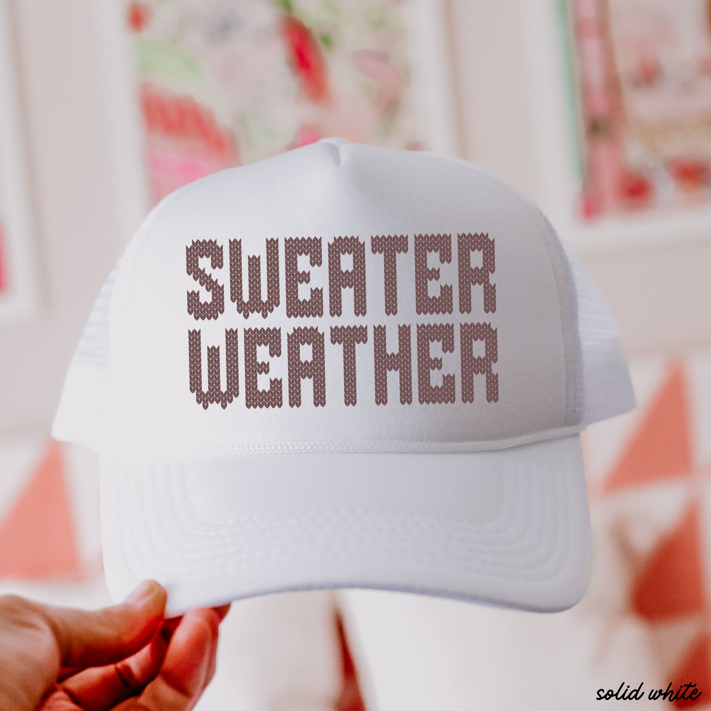 Sweater Weather Trucker Hat *8 Colors
