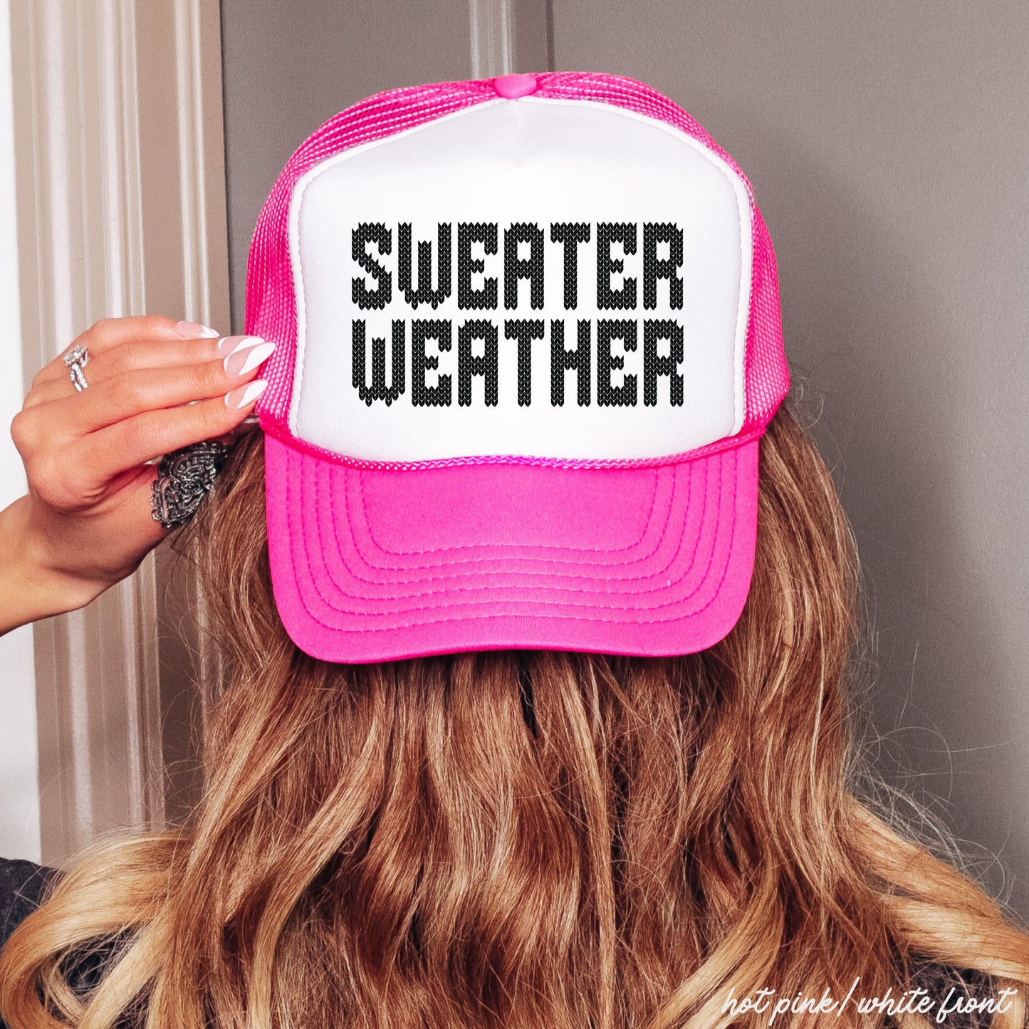 Sweater Weather Trucker Hat *8 Colors