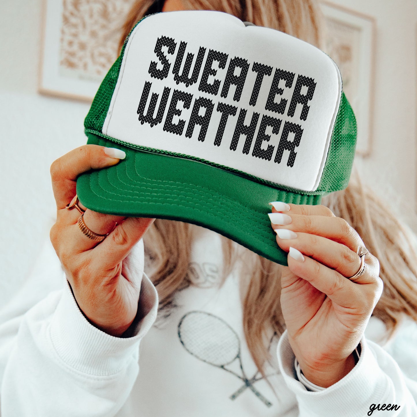 Sweater Weather Trucker Hat *8 Colors