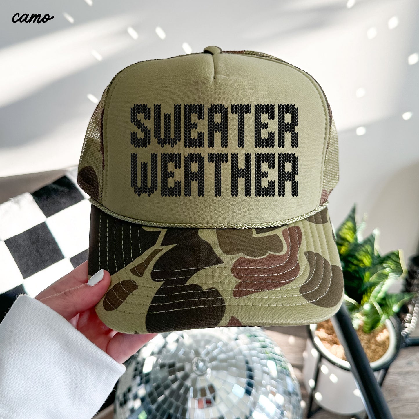 Sweater Weather Trucker Hat *8 Colors