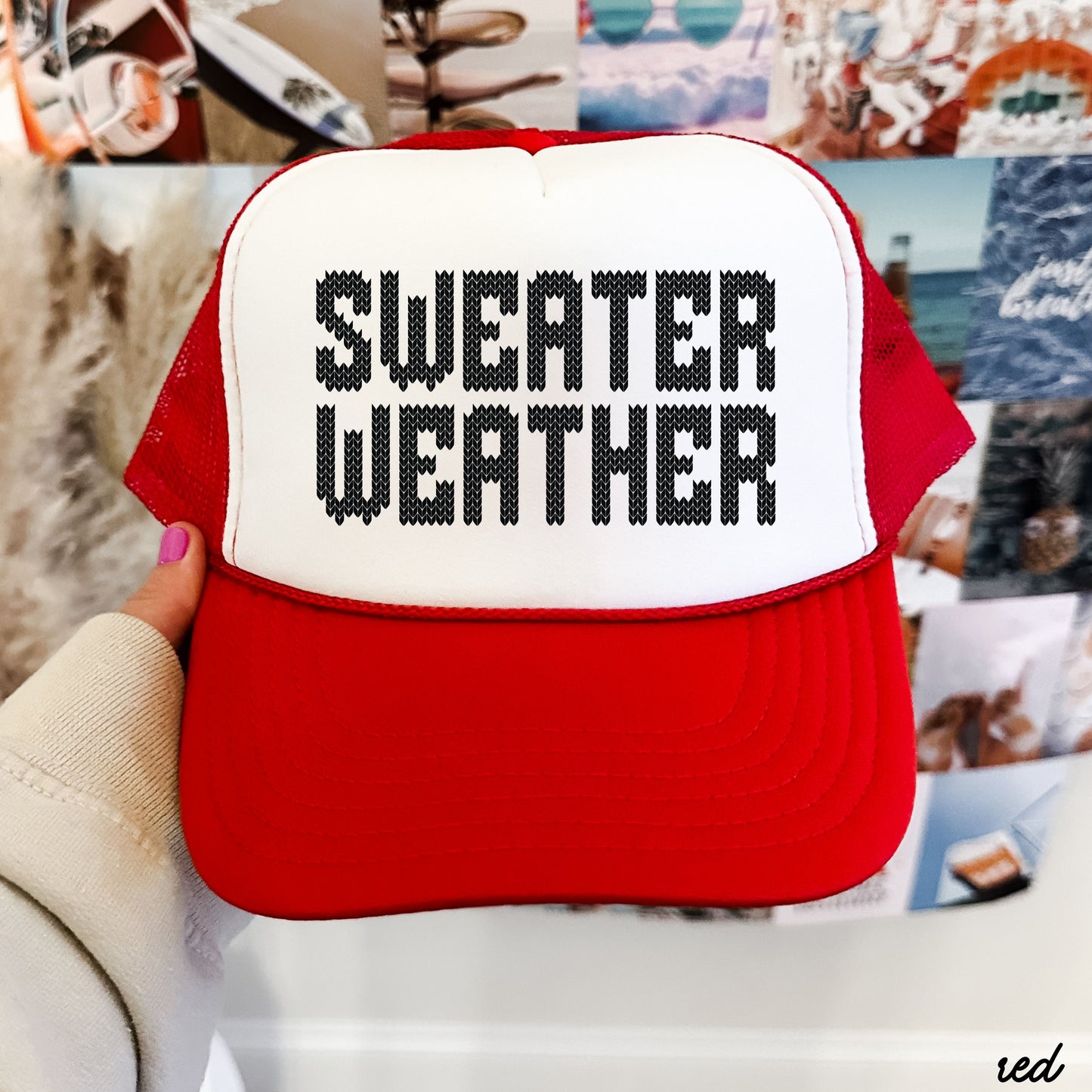 Sweater Weather Trucker Hat *8 Colors