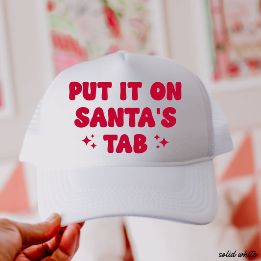 Put it on Santa's Tab Trucker Hat *8 Colors