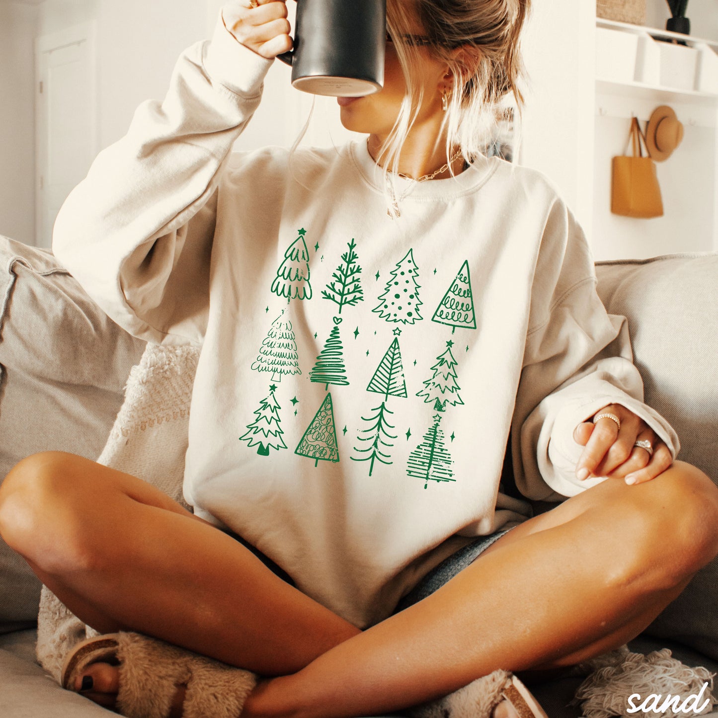 Cute Trees Sweatshirt *5 Colors (S-3X)