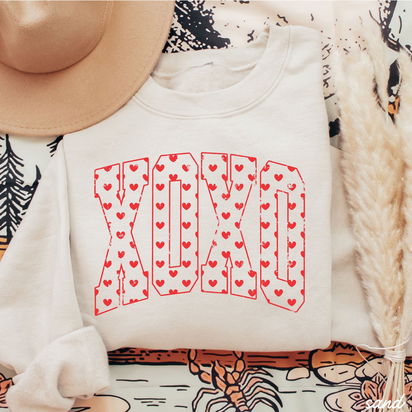 XOXO Hearts Sweatshirt *8 Colors (S-3X)