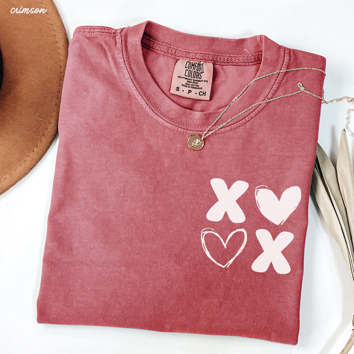 Pocket XOXO Tee *10 Colors (S-3X)