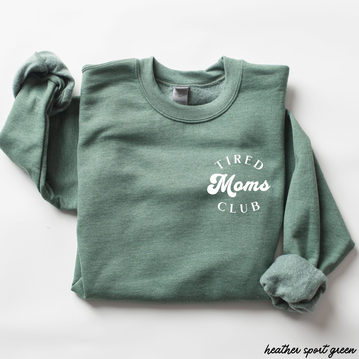 Pocket Tired Moms Club Sweatshirt *9 Colors (S-3X)