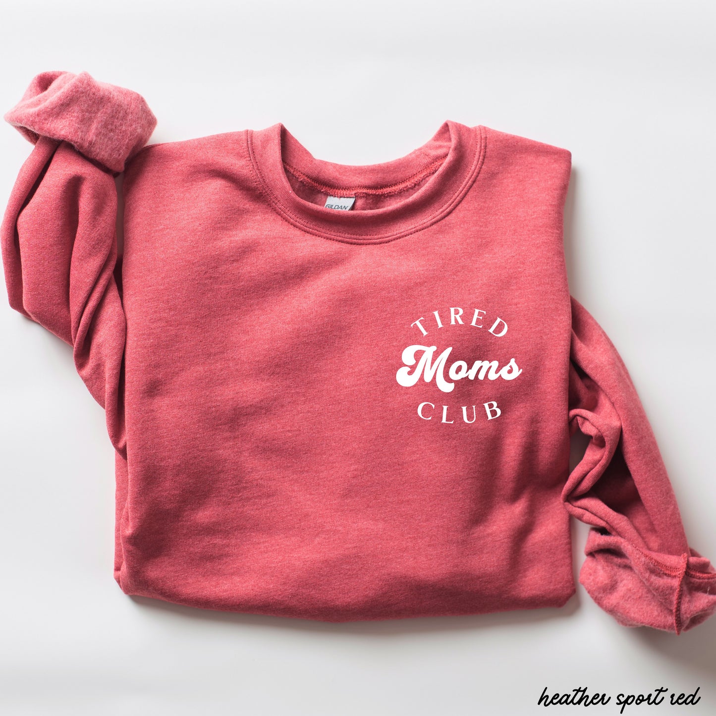 Pocket Tired Moms Club Sweatshirt *9 Colors (S-3X)