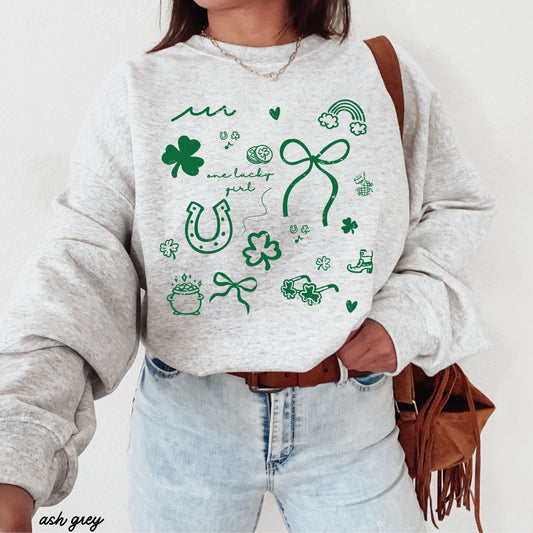 St. Patrick's Day Doodle Sweatshirt *5 Colors (S-3X)