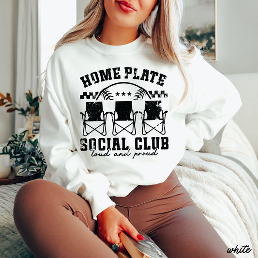 Home Plate Social Club Sweatshirt *9 Colors (S-3X)