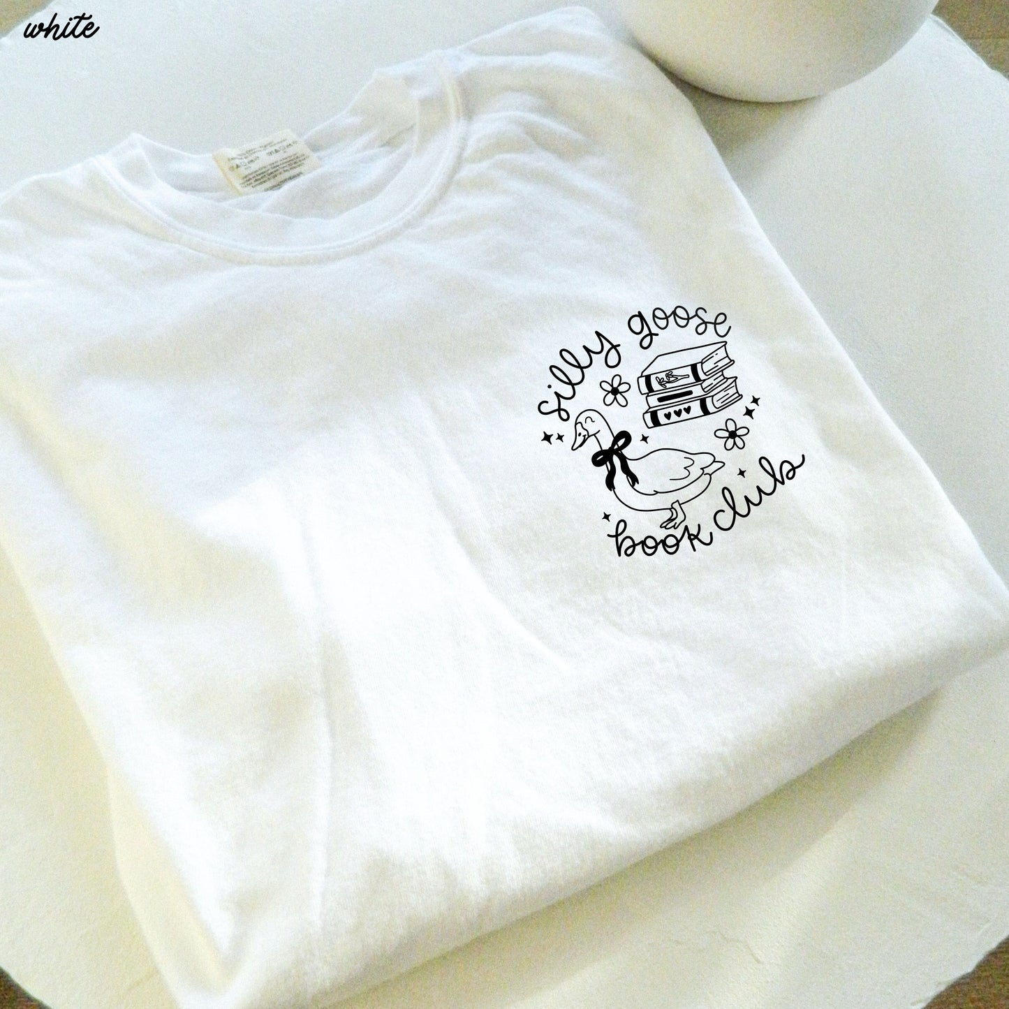 Silly Goose Book Club Pocket Tee *19 Colors (S-3X)