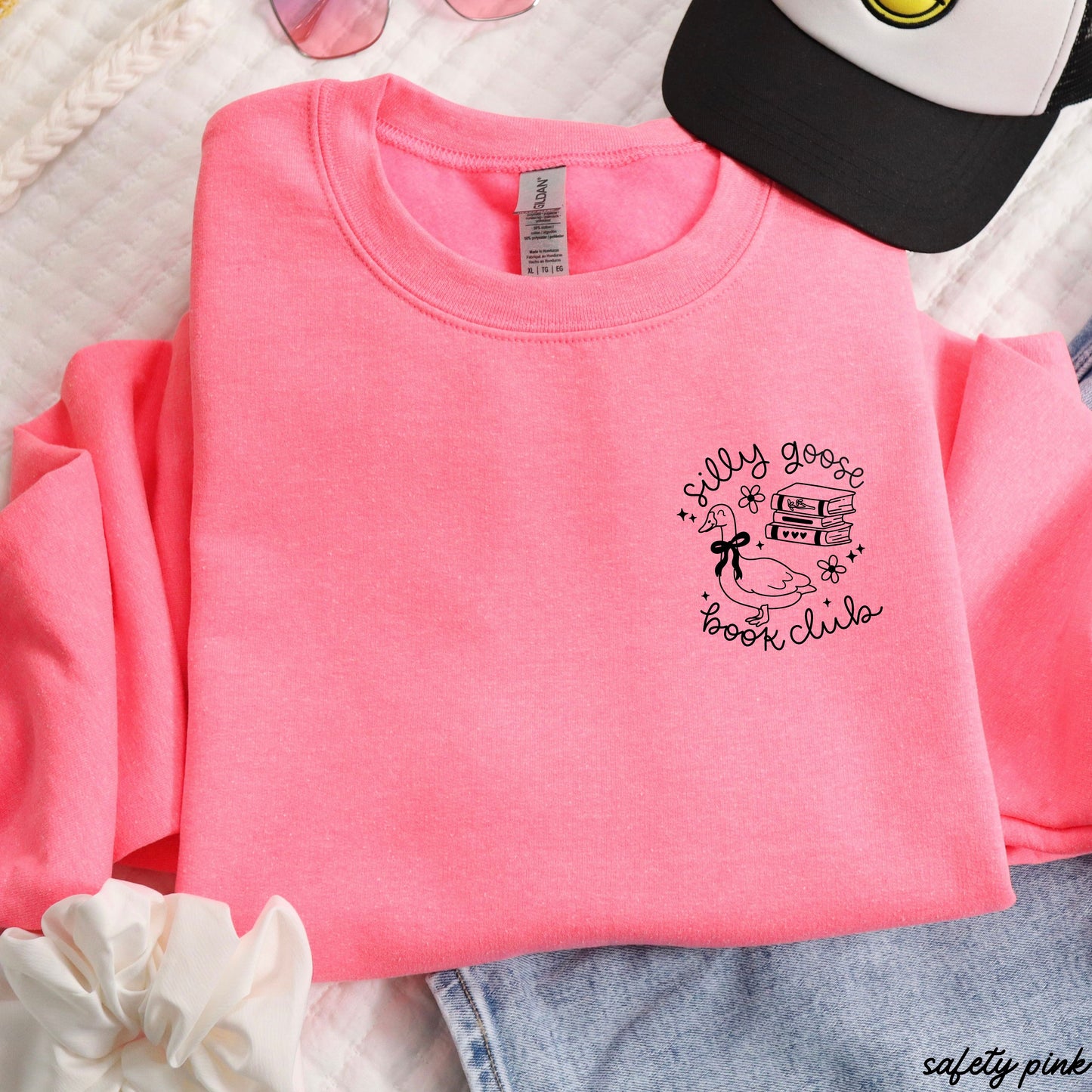Silly Goose Book Club Pocket Sweatshirt *9 Colors (S-3X)