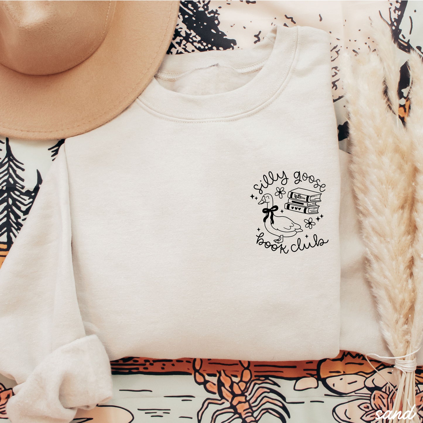 Silly Goose Book Club Pocket Sweatshirt *9 Colors (S-3X)