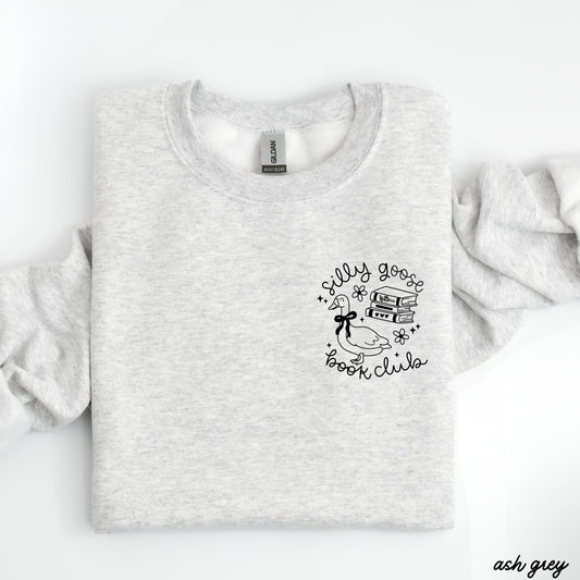 Silly Goose Book Club Pocket Sweatshirt *9 Colors (S-3X)