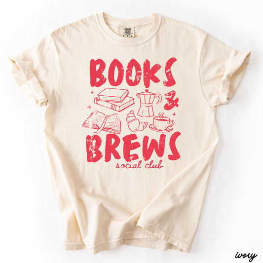 Books & Brews Tee *19 Colors (S-3X)