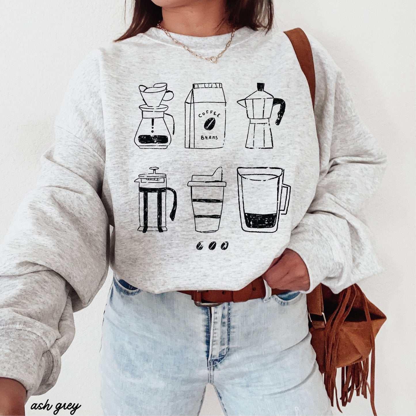 Coffee Beans Sweatshirt *7 Colors (S-3X)