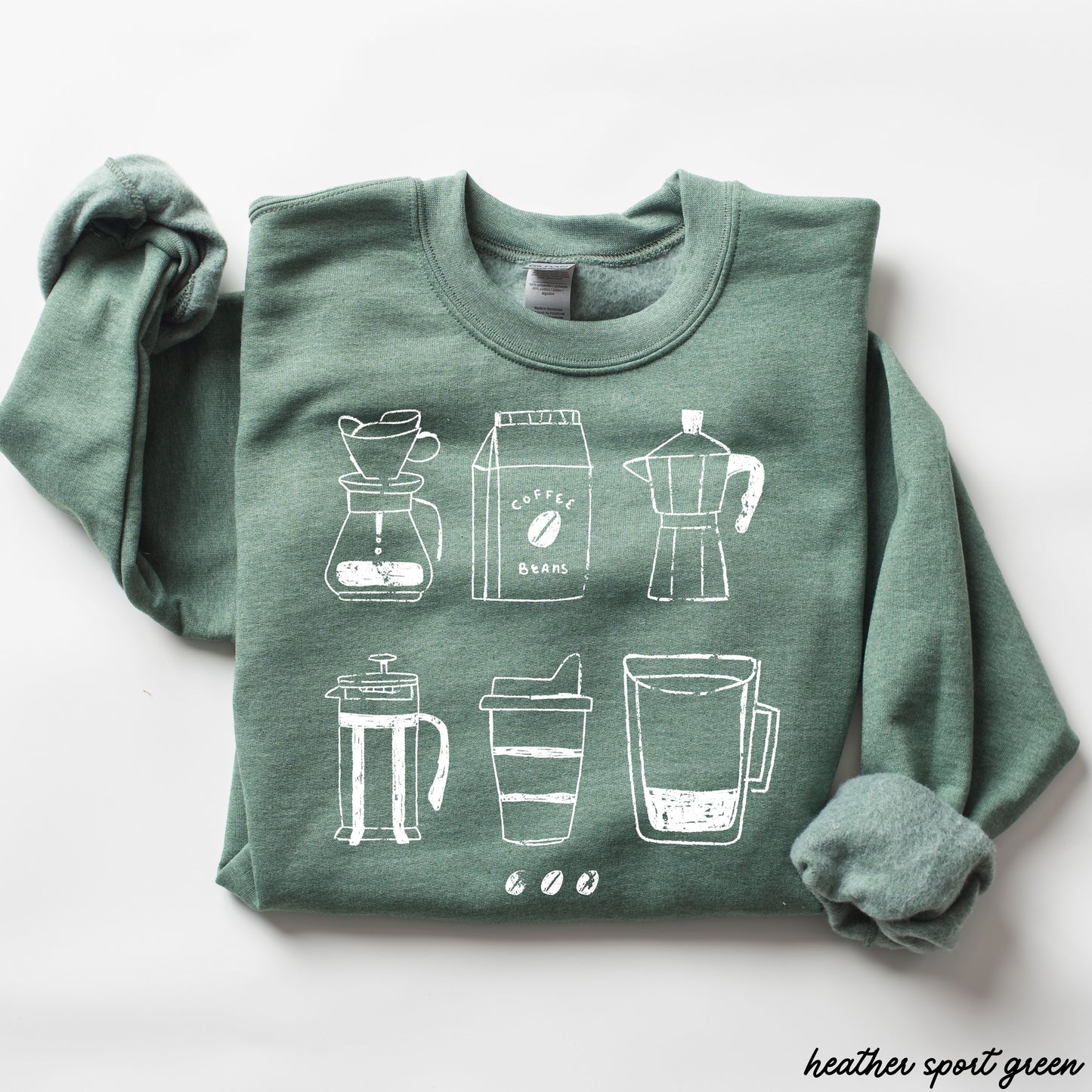 Coffee Beans Sweatshirt *7 Colors (S-3X)
