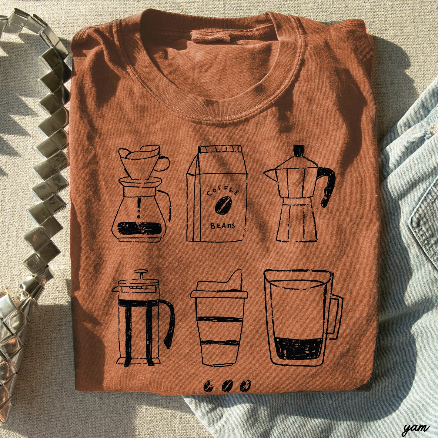 Coffee Beans Tee *18 Colors (S-3X)