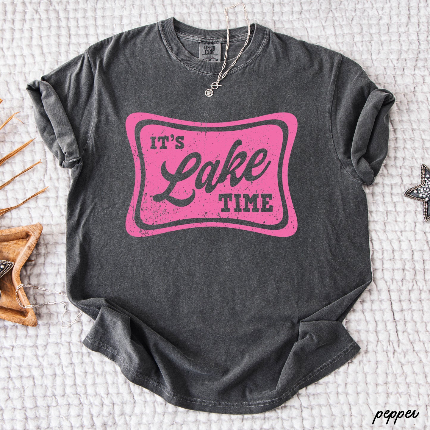 Lake Time Tee *16 Colors (S-3X)