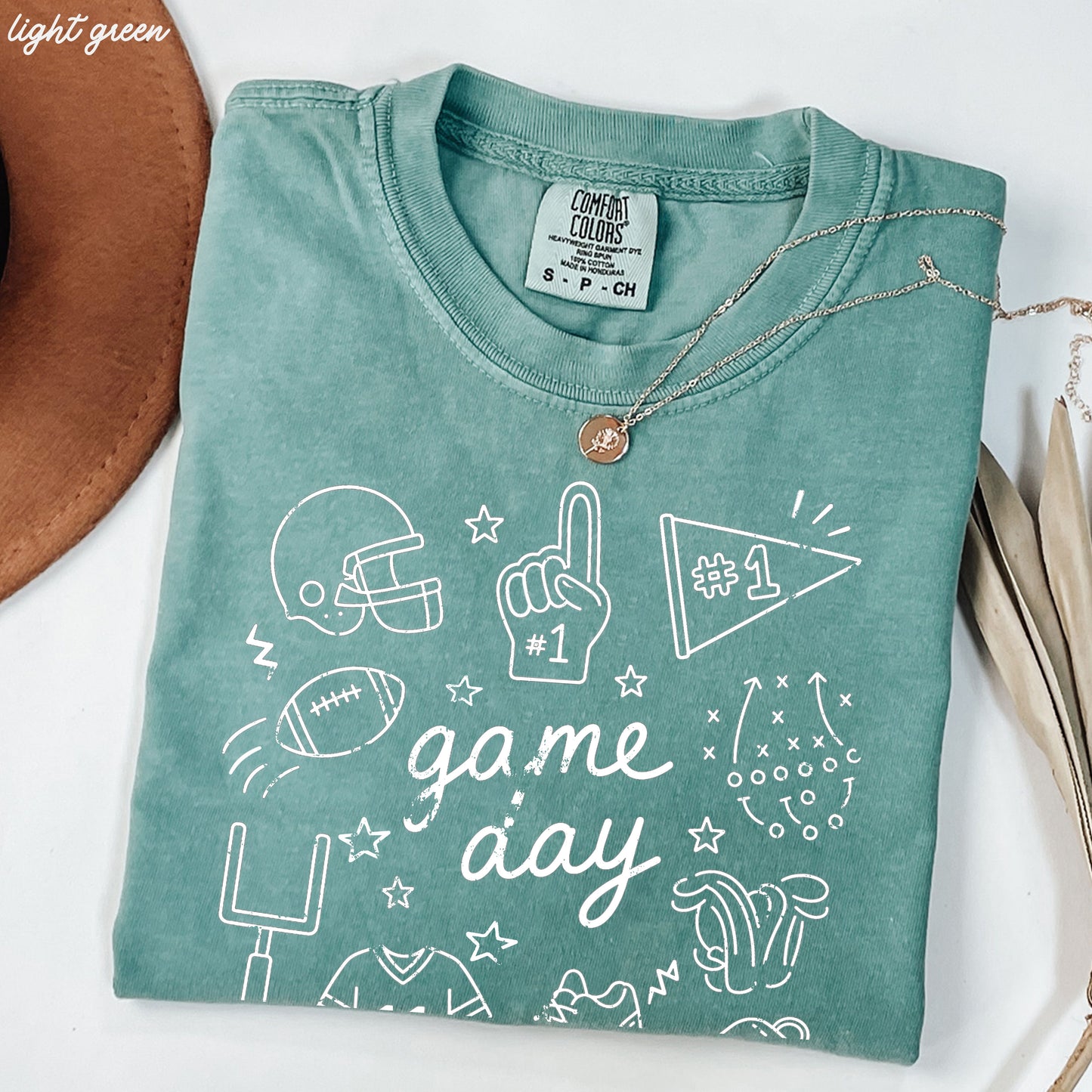 Football Game Day Doodle Tee *21 Colors (S-3X)