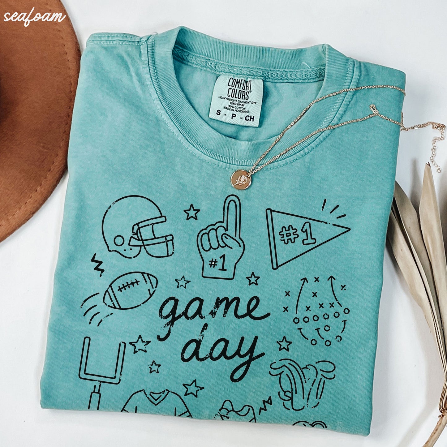 Football Game Day Doodle Tee *21 Colors (S-3X)