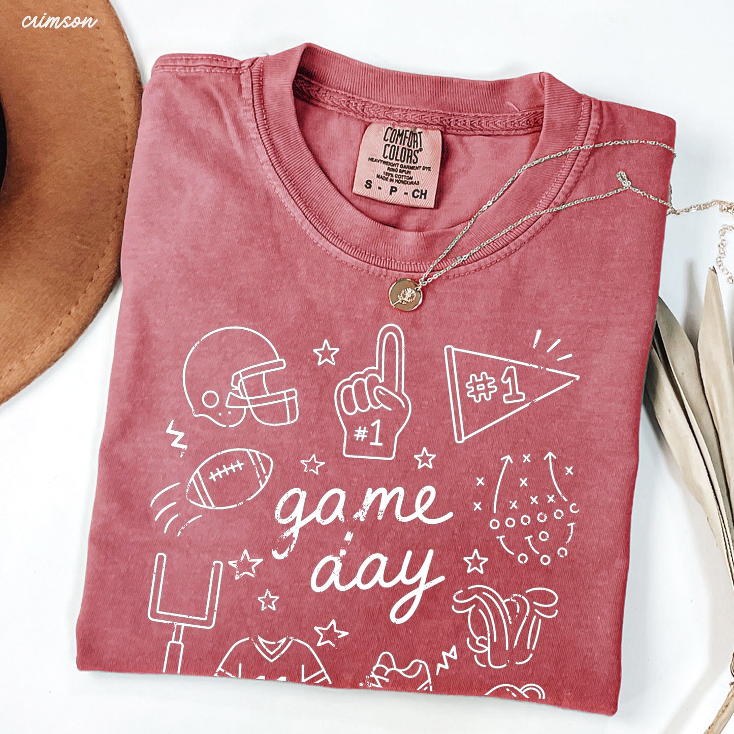 Football Game Day Doodle Tee *21 Colors (S-3X)