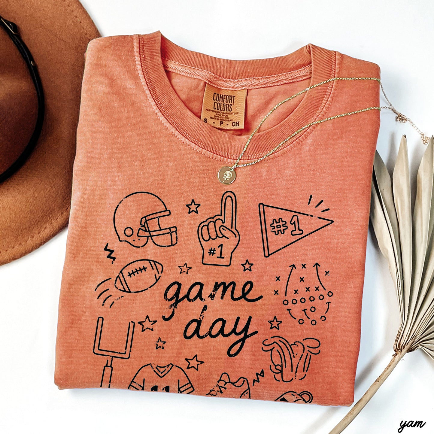 Football Game Day Doodle Tee *21 Colors (S-3X)