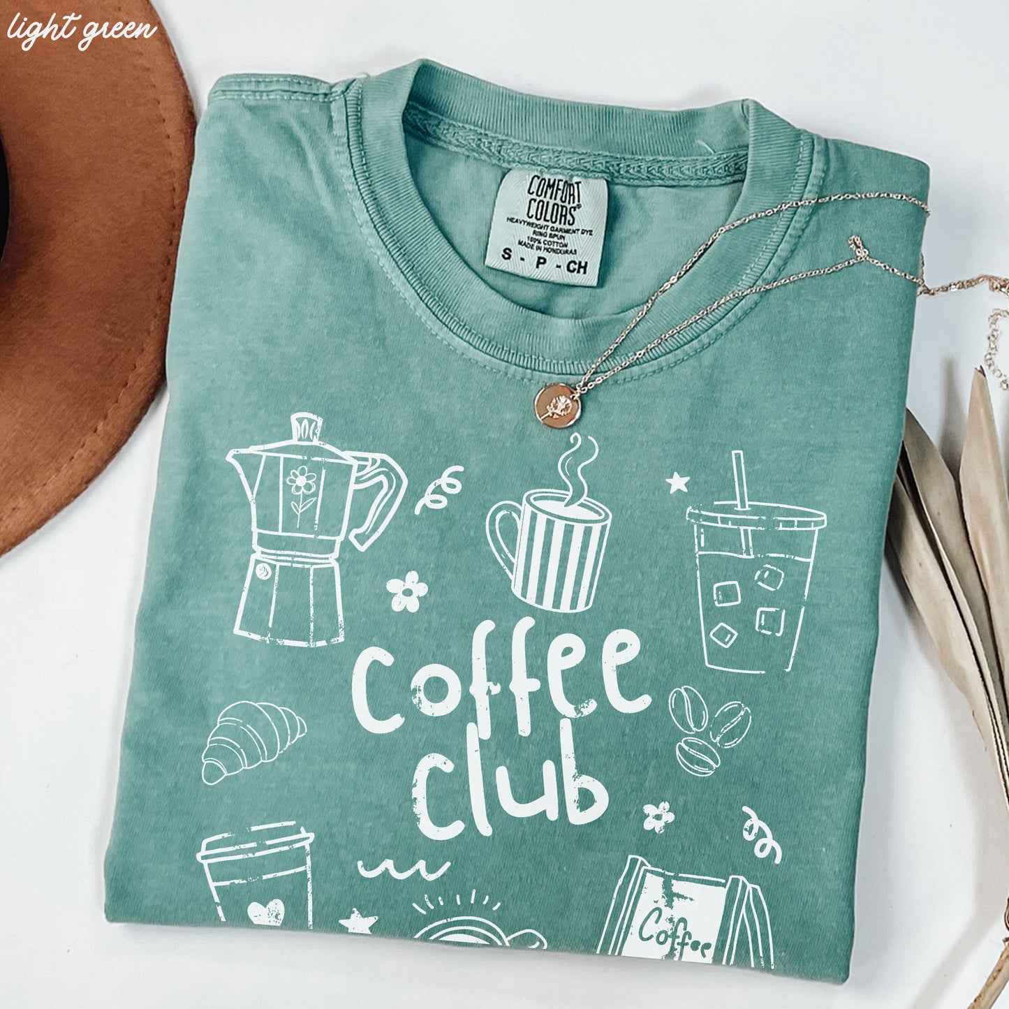 Coffee Club Doodle Tee *20 Colors (S-3X)