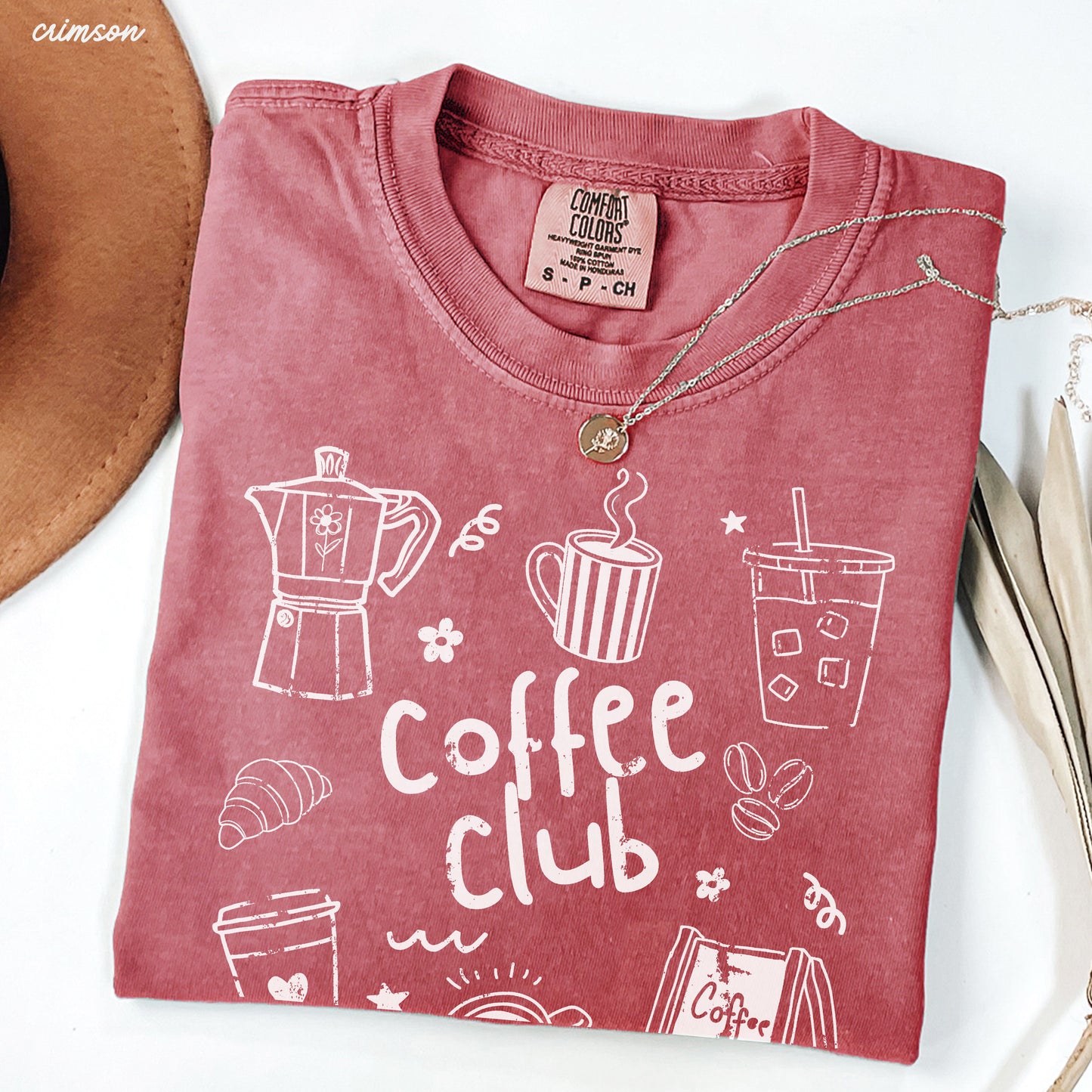 Coffee Club Doodle Tee *20 Colors (S-3X)