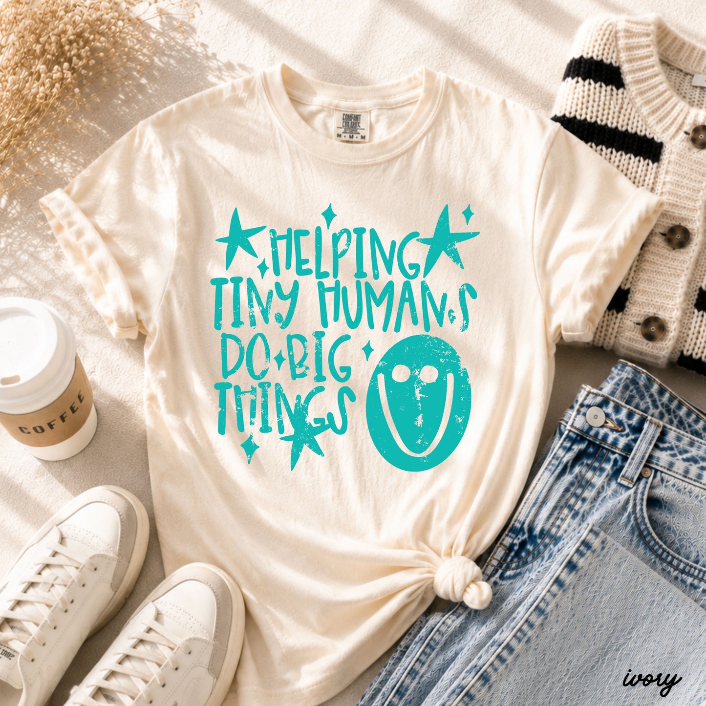 Helping Tiny Humans Teacher Tee *21 Colors (S-3X)