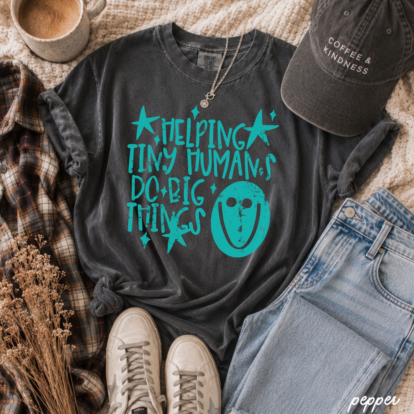 Helping Tiny Humans Teacher Tee *21 Colors (S-3X)