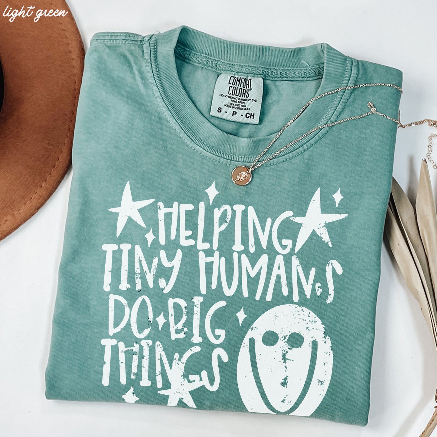 Helping Tiny Humans Teacher Tee *21 Colors (S-3X)