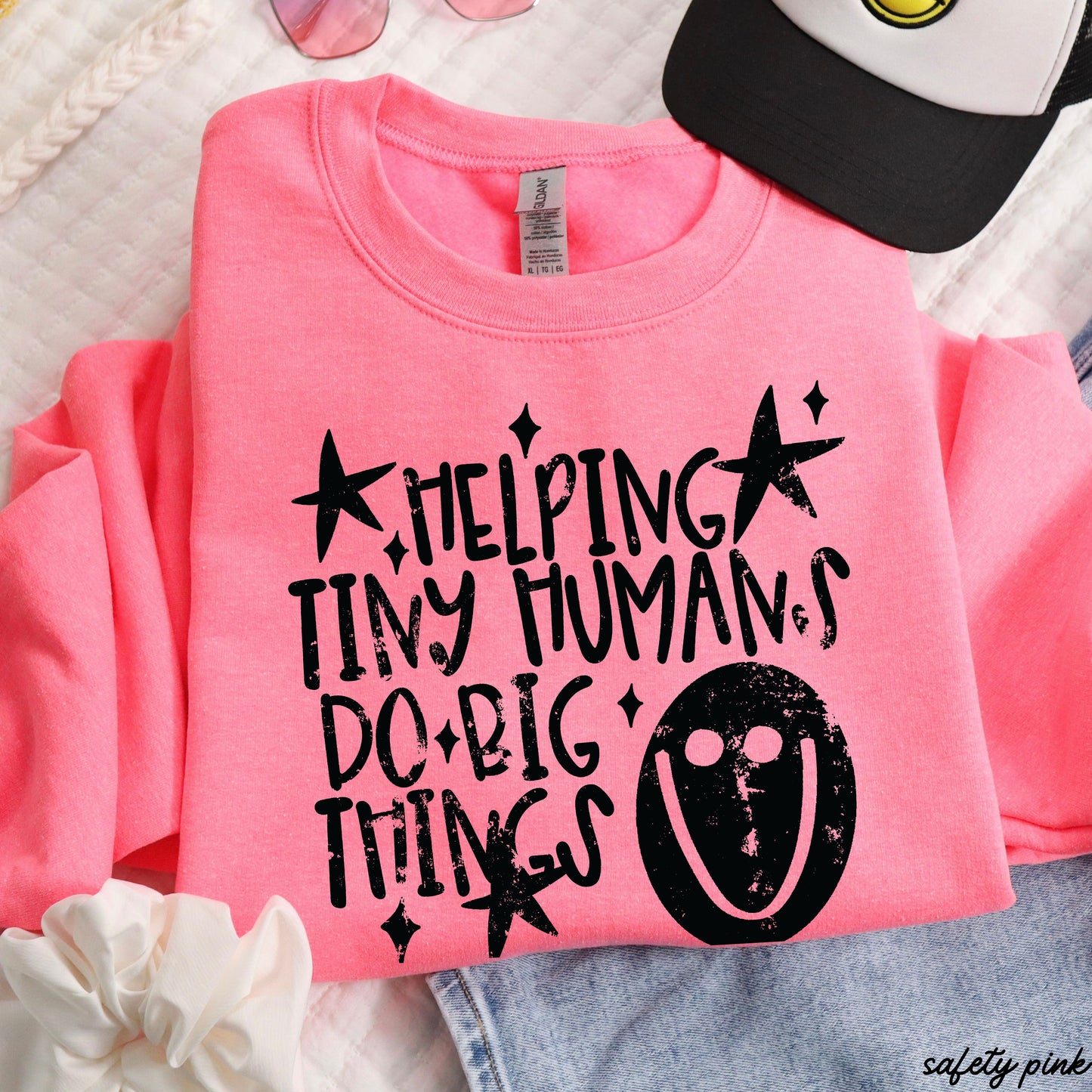Helping Tiny Humans Teacher Sweatshirt *11 Colors (S-3X)