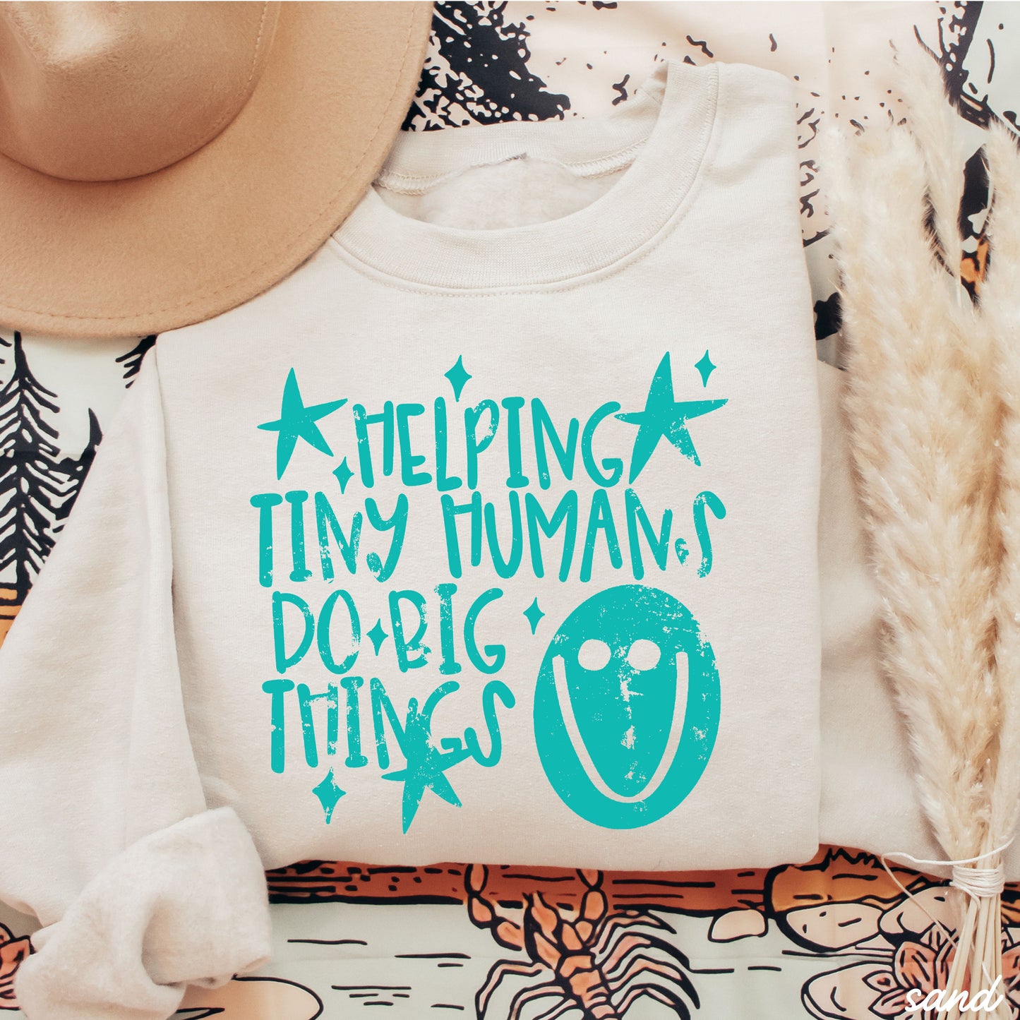 Helping Tiny Humans Teacher Sweatshirt *11 Colors (S-3X)