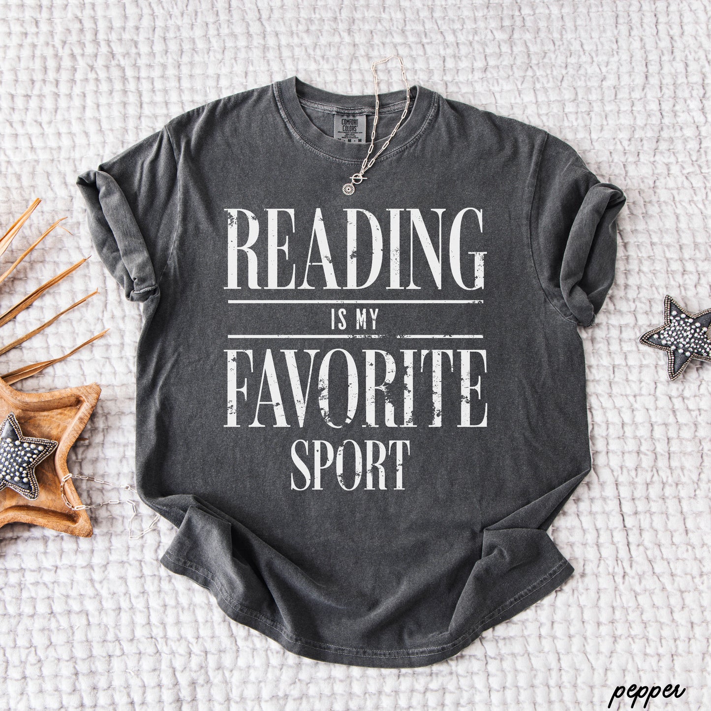 Reading Is My Favorite Sport Teacher Tee *21 Colors (S-3X)