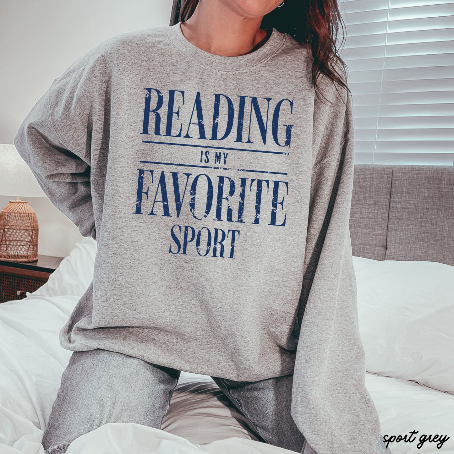 Reading Is My Favorite Sport Teacher Sweatshirt *10 Colors (S-3X)