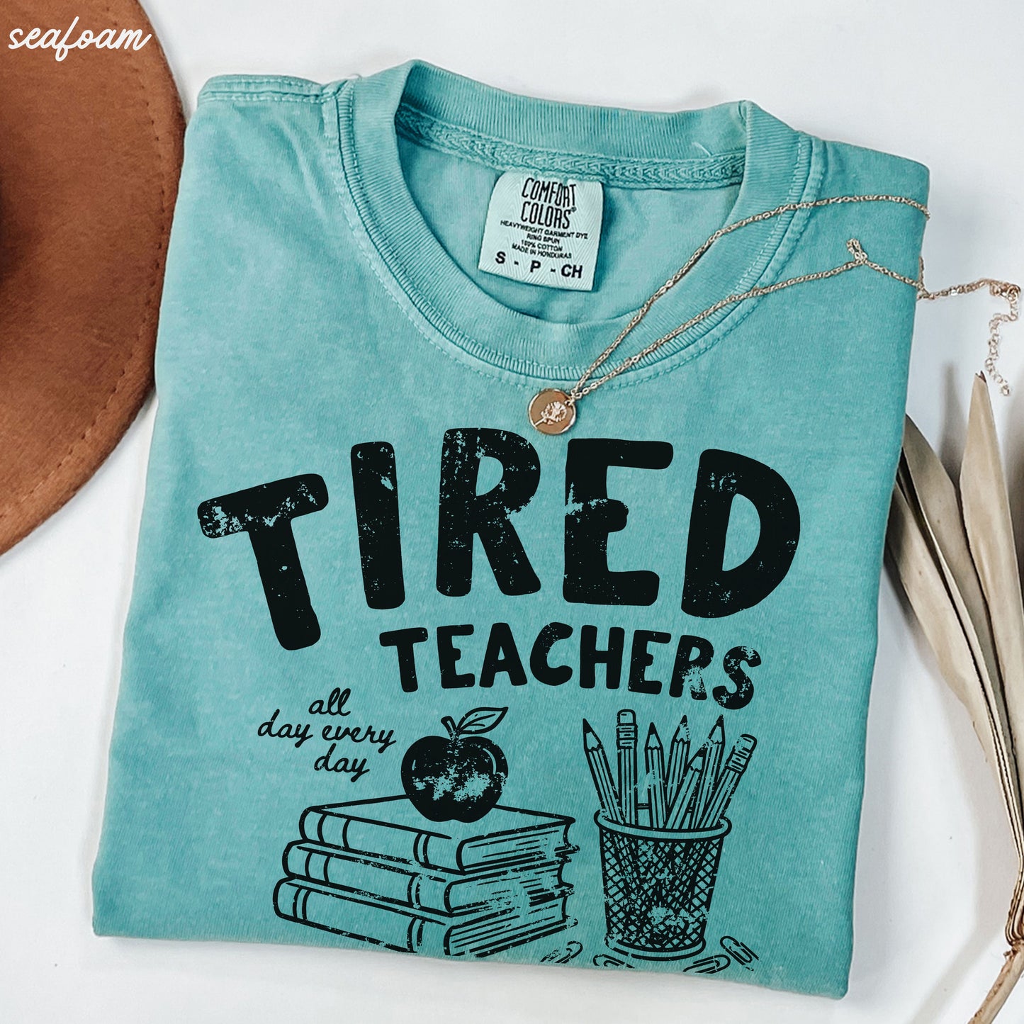 Tired Teacher Club Tee *21 Colors (S-3X)