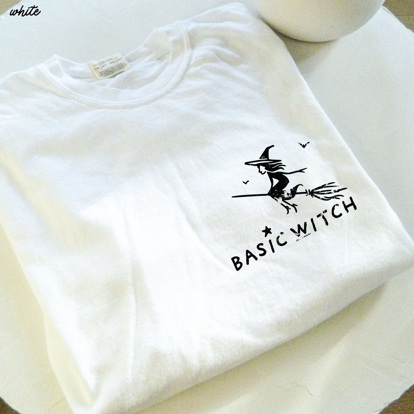 Pocket Basic Witch Tee *15 Colors (S-3X)