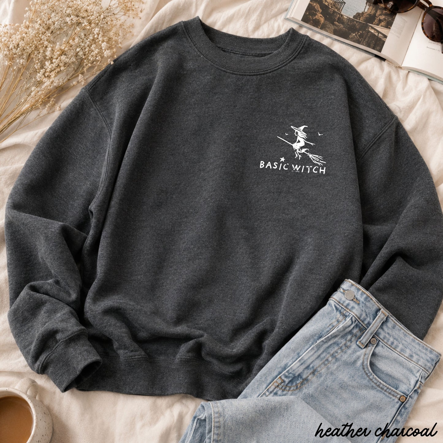 Pocket Basic Witch Sweatshirt *8 Colors (S-3X)